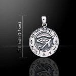 Sterling Silver Eye of Ra Horus Pendant