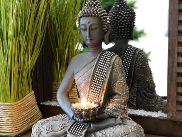 buddha statue candleholder